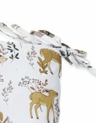 Kerstin Set lenjerie de patut 3 piese Forest Animals cu husa de pilotafata de perna si aparatoare laterala 180x30 cmdin bumbacinchidere cu fermoarcompatibila pautut 120x60 cm