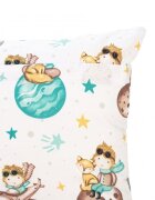 Kerstin Set lenjerie de patut 3 piese Micul print cu husa de pilotafata de perna si aparatoare laterala 180x30 cmdin bumbacinchidere cu fermoarcompatibila pautut 120x60 cm