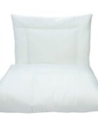 Kerstin Set pilota 135x100 cm si perna 60x50 cm pentru copii White cu umplutura hipoalergenica