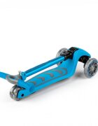 KicknRoll Trotineta pentru copii Nichiduta Kick and roll Blue pliabila cadru din aluminiu ghidon reglabil in 4 pozitii roti silentioase din PU cu lumini LED dimensiune 58 x 25.9 x 82 cm