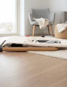 Kidnort Balansoar ergonomic pentru copii Moln Grey cu centura de siguranta bara cu jucarii detasabila spatar ajustabil pliabil si usor de transportat
