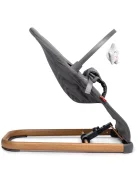 Kidnort Balansoar ergonomic pentru copii Moln Grey cu centura de siguranta bara cu jucarii detasabila spatar ajustabil pliabil si usor de transportat