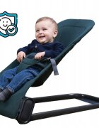 Kidnort Balansoar pentru copii ergonomic cu centura de siguranta Bara de protectie detasabila pliabil si usor de transportat Vinbar Green