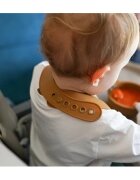 Kidnort Baveta din silicon ajustabila Retter Brun