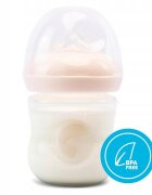 Kidnort Biberon anti-colici nivel de debit scazut 1 Blabaer Pink din PU durabil si rezistent capacitate 125 ml 0-3 luni
