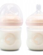 Kidnort Biberon anti-colici nivel de debit scazut 1 Blabaer Pink din PU durabil si rezistent capacitate 125 ml 0-3 luni