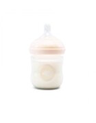 Kidnort Biberon anti-colici nivel de debit scazut 1 Blabaer Pink din PU durabil si rezistent capacitate 125 ml 0-3 luni