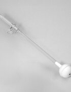 Kidnort Biberon anti-colici pentru bebelusi 0-3 luni Eple sterilizabil cu pai moale din silicon si biluta gravitationala incorporata maner ergonomic detasabil capacitate 150 ml Pink