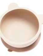 Kidnort Bol din silicon cu ventuza 300 ml Retter Mjolk Bej