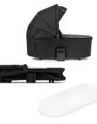 Kidnort Carucior 2 in 1 pentru copii Alskar black cu Landou pliabil capotina extensibila spatar reglabil si suport de picioare ajustabil 0 Luni+ 22kg