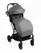 Kidnort Carucior pentru copii Fjallrav Gri melange cu pliere compacta suspensie integrala spatar si viziera reglabile pana la 22 kg accesorii incluse suport pentru pahar husa transport