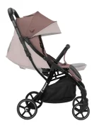 Kidnort Carucior pentru copii Fjallrav Mocha Mousse cu pliere compacta suspensie integrala spatar si viziera reglabile pana la 22 kg accesorii incluse suport pentru pahar husa transport