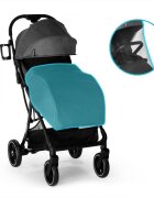 Kidnort Carucior pentru copii Fjallrav Verde cu pliere ultracompacta suspensie integrala spatar si viziera reglabile pana la 22 kg accesorii incluse suport pentru pahar husa transport