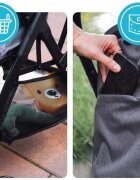 Kidnort Carucior pentru copii Fjallrav Verde cu pliere ultracompacta suspensie integrala spatar si viziera reglabile pana la 22 kg accesorii incluse suport pentru pahar husa transport