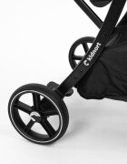 Kidnort Carucior pentru copii Fjallrav Verde cu pliere ultracompacta suspensie integrala spatar si viziera reglabile pana la 22 kg accesorii incluse suport pentru pahar husa transport
