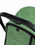 Kidnort Carucior pentru copii Fjallrav Verde cu pliere ultracompacta suspensie integrala spatar si viziera reglabile pana la 22 kg accesorii incluse suport pentru pahar husa transport