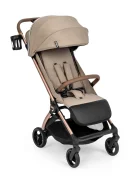 Kidnort Carucior pentru copii Sjooter Beige pliabil compact spatar reglabil copertina pliabila si impermeabila UV50+ compatibil avion roti cu suspensie accesorii incluse pana la 22 kg