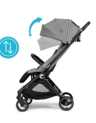 Kidnort Carucior pentru copii Sjooter Grey pliabil compact spatar reglabil copertina pliabila si impermeabila UV50+ compatibil avion roti cu suspensie accesorii incluse pana la 22 kg