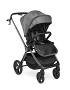 Kidnort Carucior reversibil pentru copii cu pliere compacta spatar si viziera reglabile Isbjorn Arctic Grey pana la 22 kg roti cu suspensii accesorii incluse suport pentru pahar