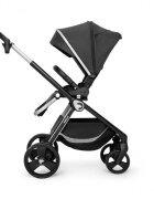 Kidnort Carucior reversibil pentru copii cu pliere compacta spatar si viziera reglabile Isbjorn Black pana la 22 kg roti cu suspensii accesorii incluse suport pentru pahar