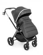 Kidnort Carucior reversibil pentru copii cu pliere compacta spatar si viziera reglabile Isbjorn Black pana la 22 kg roti cu suspensii accesorii incluse suport pentru pahar