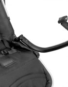 Kidnort Carucior reversibil pentru copii cu pliere compacta spatar si viziera reglabile Isbjorn Black pana la 22 kg roti cu suspensii accesorii incluse suport pentru pahar
