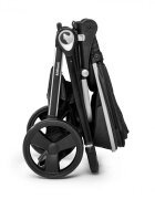 Kidnort Carucior reversibil pentru copii cu pliere compacta spatar si viziera reglabile Isbjorn Black pana la 22 kg roti cu suspensii accesorii incluse suport pentru pahar