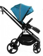 Kidnort Carucior reversibil pentru copii cu pliere compacta spatar si viziera reglabile Isbjorn Blue pana la 22 kg roti cu suspensii accesorii incluse suport pentru pahar