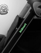 Kidnort Carucior reversibil pentru copii cu pliere compacta spatar si viziera reglabile Isbjorn Grey pana la 22 kg roti cu suspensii accesorii incluse suport pentru pahar