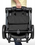 Kidnort Carucior reversibil pentru copii cu pliere compacta spatar si viziera reglabile Isbjorn Grey pana la 22 kg roti cu suspensii accesorii incluse suport pentru pahar