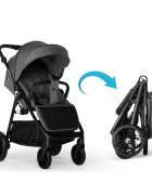 Kidnort Carucior sport 0-48 luni pana la 22 kg cu pliere compacta Sjolejon Black