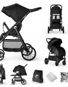 Kidnort Carucior sport 0-48 luni pana la 22 kg cu pliere compacta Sjolejon Black
