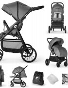 Kidnort Carucior sport 0-48 luni pana la 22 kg cu pliere compacta Sjolejon Sea Lion Grey