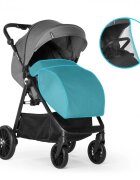 Kidnort Carucior sport 0-48 luni pana la 22 kg cu pliere compacta Sjolejon Sea Lion Grey