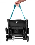 Kidnort Carucior sport pentru copii ultracompact cu roti moi din EVA cu geanta de transport husa de picioare si accesorii incluse pana la 22 kg Snopetrel Black