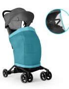Kidnort Carucior sport pentru copii ultracompact cu roti moi din EVA cu geanta de transport husa de picioare si accesorii incluse pana la 22 kg Snopetrel Black