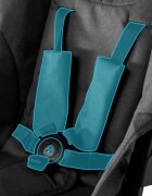 Kidnort Carucior sport pentru copii ultracompact cu roti moi din EVA cu geanta de transport husa de picioare si accesorii incluse pana la 22 kg Snopetrel Black