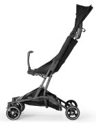 Kidnort Carucior sport pentru copii ultracompact cu roti moi din EVA cu geanta de transport husa de picioare si accesorii incluse pana la 22 kg Snopetrel Black
