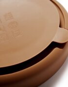 Kidnort Farfurie din silicon cu 3 compartimente si ventuza Retter Brun