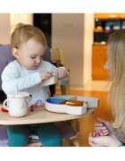 Kidnort Farfurie din silicon cu 4 compartimente detasabile Retter Mjolk Bej