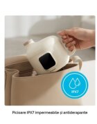 Kidnort Incalzitor de mancare si bauturi pentru copii Kjokken Beige capacitate 400 ml cu acumulator 10.8 V USB-C capac sigilat putere 18 W