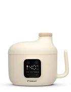 Kidnort Incalzitor de mancare si bauturi pentru copii Kjokken Beige capacitate 400 ml cu acumulator 10.8 V USB-C capac sigilat putere 18 W