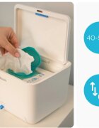 Kidnort Incalzitor de servetele umede si tesaturi Lykkelig cu funcionare silentioasa inchidere magnetica mentine temperatura 40C-55C putere 8 Wati