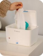 Kidnort Incalzitor de servetele umede si tesaturi Lykkelig cu funcionare silentioasa inchidere magnetica mentine temperatura 40C-55C putere 8 Wati