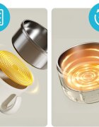 Kidnort Incalzitor electric portabil pentru hrana copii si bebelusi Vennlig rezistent la apa interior din otel cu incalzire uniforma ecran de afisaj temperatura maner baterie de 4500 mAh capacitate 400 ml