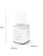 Kidnort Incalzitor pentru biberoane Sothet White design modern si compact panou frontal dotat cu afisaj digital dimensiune 12.6 x 27.0 cm