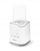 Kidnort Incalzitor pentru biberoane Sothet White design modern si compact panou frontal dotat cu afisaj digital dimensiune 12.6 x 27.0 cm
