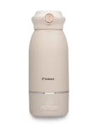 Kidnort Incalzitor portabil pentru biberoane Beige 100W acumulator 5200 mAh incarcare USB-C otel inoxidabil SUS316 fara BPA functie dezinfectare 65C capacitate 500 ml
