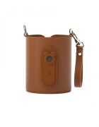 Kidnort Incalzitor portabil pentru biberoane Varm Brown diametru 8 cm cu reglare velcro ecran digital putere 5V 2A cablu usb-c inclus interval temperatura 40-65c pentru biberoane lapte apa