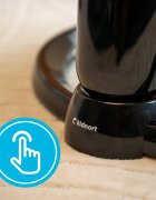 Kidnort Leagan electric cu 5 moduri de balansare pentru copii Drom Black miscare lenta laterala cu telecomanda muzica conectare bluetoothusb accesorii incluse cadru solid din otel dimensiune 66 x 65 x 53.5 cm